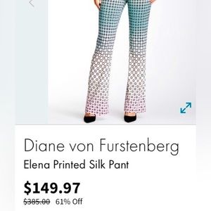 Diane von Furstenberg Elena Printed Silk Pants
